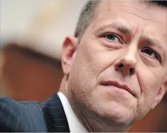  ?? CHIP SOMODEVILL­A
GETTY IMAGES ?? Deputy Assistant FBI Director Peter Strzok waits to testify before hearing in Washington, DC, Thursday.