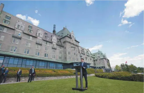  ?? JACQUES BOISSINOT LA PRESSE CANADIENNE ?? Dans un communiqué officiel, Justin Trudeau explique avoir choisi Charlevoix pour « l’accueil chaleureux de ses gens ».