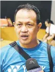  ?? Photo Bernama a file ?? Rexy talks to reporters training session. — during