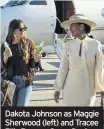  ??  ?? Dakota Johnson as Maggie Sherwood (left) and Tracee Ellis Ross as Grace Davis