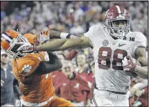  ??  ?? Alabama’s O.J. Howard leads a bumper crop of big, talented tight ends attending the NFL’s scouting combine this week.