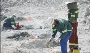  ?? Photo: File ?? Fears… Employees of the Rössing Uranium Mine.