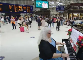  ?? Picture: Channel 4 ?? Glasgow’s Central Station featured on Channel 4’s The Piano