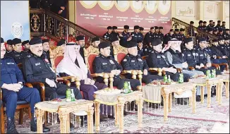  ?? MoI photo ?? Undersecre­tary Lieutenant General Essam Al-Naham, other senior officers attended the event.