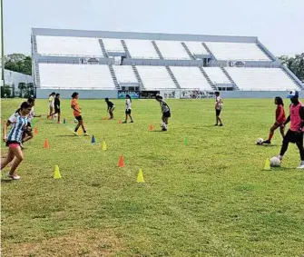  ?? ?? En su césped se entrenan las nuevas promesas del futbol de la Costa y Soconusco