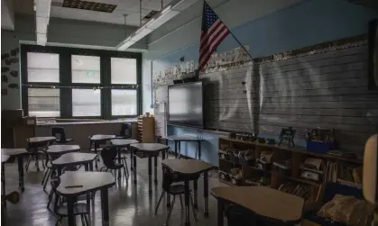  ?? ?? A classroom at a Bronx elementary school, on 17 August 2021, in New York City. Photograph: Brittainy Newman/AP