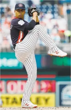  ?? GETTY ?? Justus Sheffield works against World Team in Futures Game Sunday.