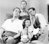  ?? SUN-TIMES FILES ?? Carl Reiner (top) worked with (clockwise from right) Howard Morris, Imogene Coca and Sid Caesar on “Your Show of Shows.”