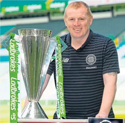  ??  ?? Neil Lennon’s Celtic are going for 10 titles on the spin.