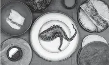  ?? ?? Grilled octopus awaits adventurou­s diners at KOL, Britain’s first Michelin-starred Mexican restaurant.