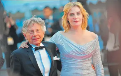  ?? LOIC VENANCE/AFP/GETTY IMAGES ?? Roman Polanski and wife, Emmanuelle Seigner, at the 70th Cannes Film Festival on May 27, 2017.