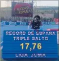  ?? ?? Jordan Díaz, con su récord.