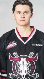  ??  ?? Prospect defenceman Nic Draffin is the newest member of the Vancouver Giants after being acquired from the Red Deer Rebels for a seventh-round pick.