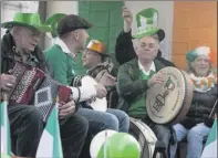  ??  ?? The House of Stories team performing at the Arklow St. Patrick’s Day parade.