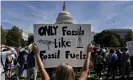  ?? Photograph: Bloomberg/ Bloomberg via Getty Images ?? A protester during the Global Climate Strike demonstrat­ion in Washington DC on 20 September.