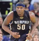  ?? AP ?? The Warriors game was the second time Zach Randolph recorded at least 27 points, 11 rebounds and six assists in an NBA game.