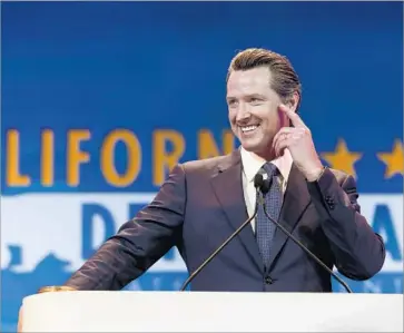  ?? Irfan Khan Los Angeles Times ?? LT. GOV. Gavin Newsom’s tax returns provide a window into the family’s financial interests throughout California. His and his wife’s lowest adjusted gross income since 2011 was $1.37 million in 2013.