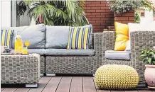  ?? THINKSTOCK ?? Outdoor wicker furniture must be maintained every season.