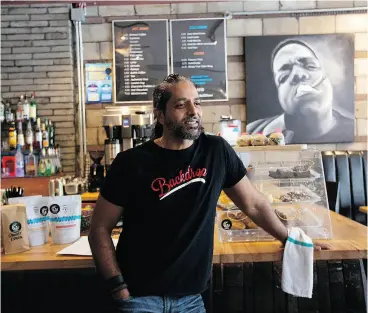  ?? DAVID KAWAI ?? Grounded Kitchen and Coffee House owner Amir Rahim wonders what the future holds for legal pot edibles in eateries.