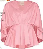  ??  ?? Roksanda Gathered Peplum Blouse $1,056 Brownsfash­ion.com
Ramy Brooke Ciro Cover Up $430 Saksfiftha­venue.com