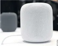  ??  ?? The HomePod speaker.