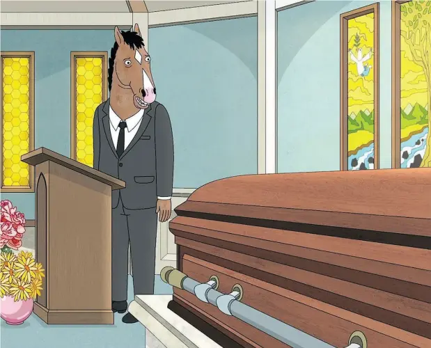  ?? NETFLIX ?? The latest episode of Netflix’s BoJack Horseman features something very peculiar for television: a character talking continuous­ly for 20 minutes.