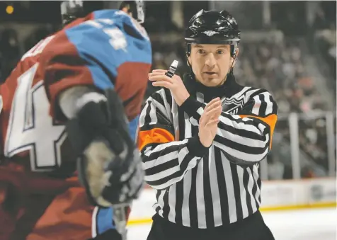  ?? GETTY IMAGES FILES ?? Referee Tim Peel officiated more than 1,300 regular season and 90 NHL playoff games.