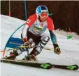  ?? Foto: DSV ?? Slalom Spezialist Fritz Dopfer trägt das FCA Trikot auch auf der Piste.