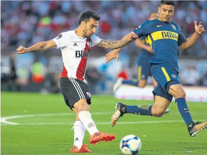  ?? Fotobaires ?? scocco y goltz; river y Boca jugarán el domingo 21 en mar del plata