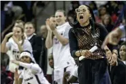  ?? TRACY GLANTZ — THE ASSOCIATED PRESS FILE ?? South Carolina coach Dawn Staley was announced as The Associated Press women’s basketball coach of the year Monday.