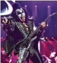  ?? Foto: dpa ?? Angeblich wirklich das letzte Mal: Gene Simmons mit Kiss in München.