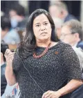  ??  ?? Jody Wilson-Raybould quit the federal cabinet days after the surfacing of allegation­s the PMO pressured her to help SNC-Lavalin avoid criminal prosecutio­n.