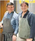  ?? ?? Chefs Kevin Uy and Don Baldosano*