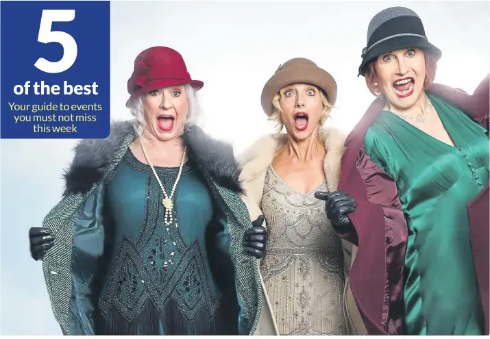  ?? ?? Cabaret trio Fascinatin­g Aida comes to Scarboroug­h Spa