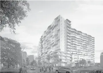  ?? COURTESY ?? AIDS Healthcare Foundation proposes 680 units in 15 stories for low-income or formerly homeless people in Fort Lauderdale.