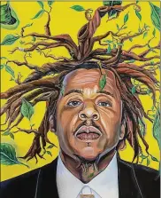  ?? THEARTBEAS­LEY.COM ?? As part of his Rock & Roll Hall of Fame’s 2021 Inductee Exhibit, Shawn “Jay-Z” Carter has loaned a 72-inch by 96-inch oil portrait he purchased from New Orleans artist Jerin “Jerk” Beasley titled “Tree of Life.”