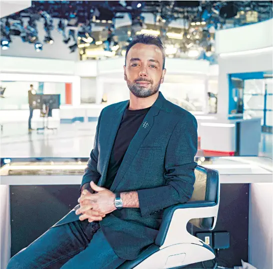  ?? ?? Pouria Zeraati, a presenter on Iran Internatio­nal, a TV station broadcasti­ng from Britain to Iran and the Middle East, was stabbed outside his London home last month by three strangers