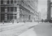  ?? LIBRARY OF CONGRESS ?? The scene of the Triangle Shirtwaist Company Fire, which took place on March 25, 1911, in New York City.