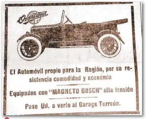  ??  ?? DE VENTA EN UN GARAGE Auto en venta, cómodo y económico, se vendía en el Garage Torreón.