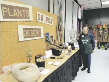  ??  ?? AS A MILITARY WIFE, Sharon Jessup collected seeds, cones and pods from around the world. At Yuma Home and Garden Shows, she often displayed her collection for the public to enjoy.