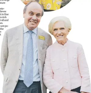  ??  ?? George Plumptre with National Garden Scheme president, Mary Berry. Picture: Julie Skelton.