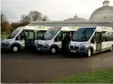  ??  ?? The buses will be provided by Community Transport Glasgow; left, councillor Mandy Morgan