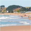  ?? Picture / NZME ?? The friends were diving from a remote part of Riversdale Beach, 40km east of Masterton.