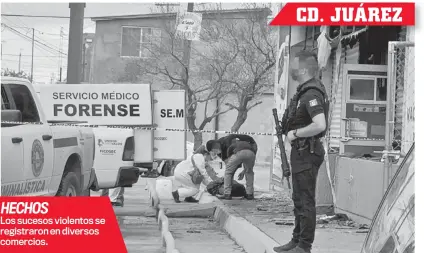  ?? ?? HECHOS
Los sucesos violentos se registraro­n en diversos comercios.