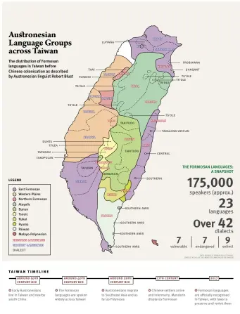  ??  ?? DATA SOURCES: BBC, BRITANNICA, LANGUAGES OF THE WORLD, JUNE TSAI, LANGUAGE GULPER, FOX NEWS, ABOUT WORLD LANGUAGES, INDIGENOUS WELLNESS RESEARCH INSTITUTE