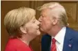  ?? Foto: Bergmann, dpa ?? Der Beweis für Trumps bei Merkel?
Charme-offensive