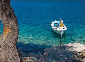  ??  ?? Petite pêche près de Pomena au nord de l’île de Mljet. Malheureus­ement, comme en Grèce, les eaux croates ne sont plus très poissonneu­ses...