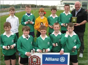  ??  ?? The St Brendans Fenit boys team that won the Cumann na mBunscol Mini Sevens Football final