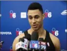  ?? MATT ROURKE — THE ASSOCIATED PRESS FILE ?? Zhaire Smith scored 10 points in the Sixers’ Summer League win over the Bucks Friday.
Zhaire Smith gave the Sixers a glimpse of just how athletic he can be on a basketball court.
Smith threw down a pair of highlight-reel dunks and the Sixers held off the Milwaukee Bucks, 107-106, in their Las Vegas Summer League opener at the Thomas & Mack Center on Friday afternoon.
Smith missed all but six games during his rookie season due to a Jones fracture in his foot and serious sesame allergy that landed