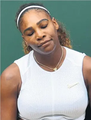  ?? GLYN KIRK AFP/GETTY IMAGES ?? Serena Williams has won 23 Grand Slam singles titles but has lost her last three major finals.